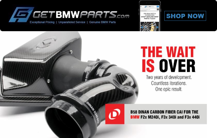 Dinan B58 Carbon Fiber Cold Air Intake + FREE